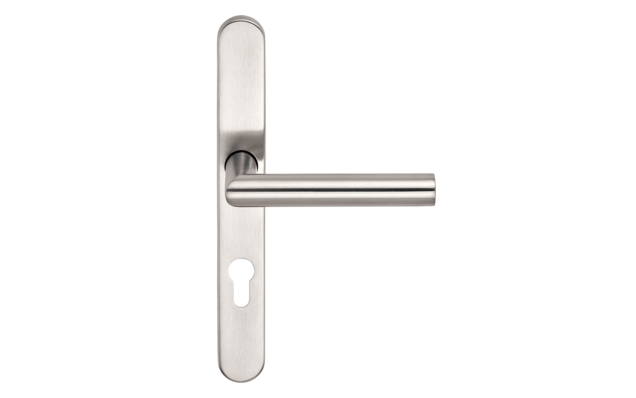 BELCANTO - Moderner Edelstahl Türgriff mit Langschild