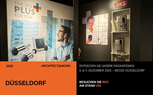 BKS Innovationen auf Architect@Work 2025 in Düsseldorf