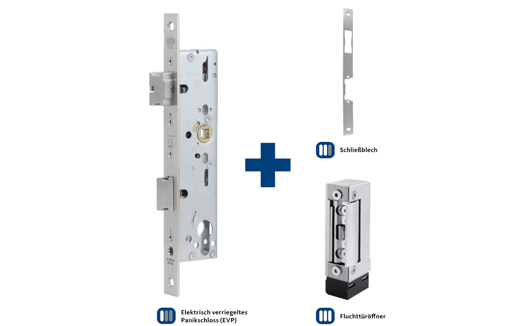 Elektrisches Panikschloss mit Fluchttüröffner
