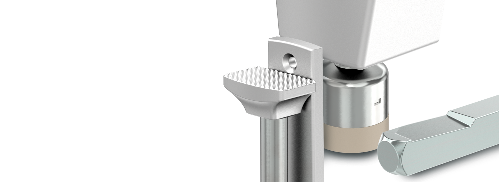 Zubehör für Türen
Metallhebel mit griffigem Trittpedal