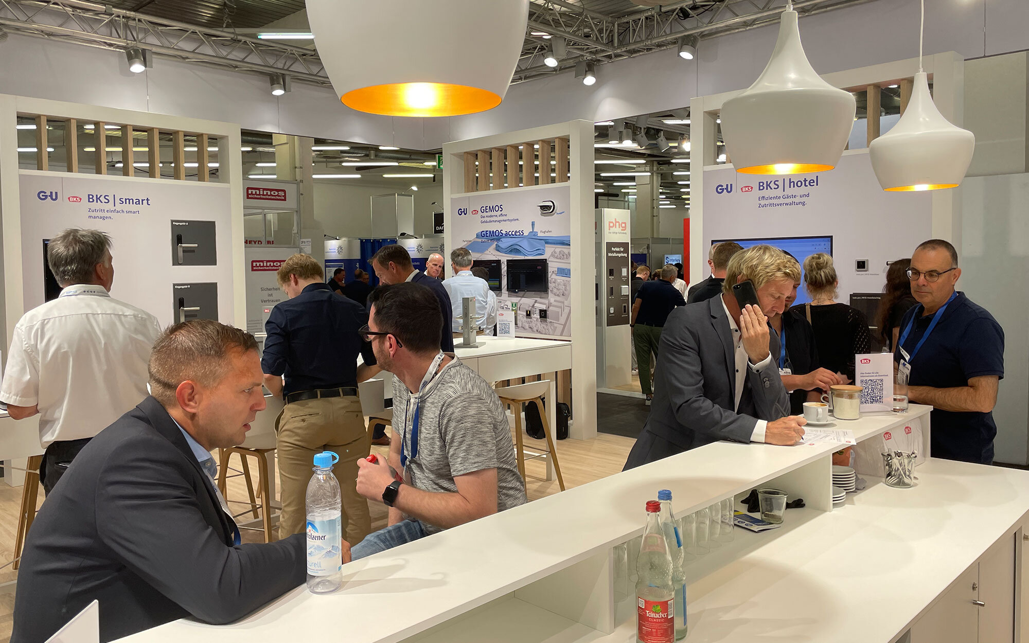 BKS Messestand auf der SicherheitsExpo München mit Zutrittslösungen