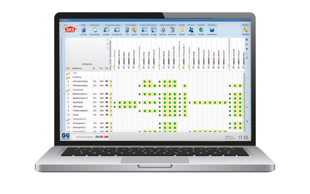 BKS KeyManager Software auf Laptop