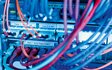 Netzwerkverteiler mit Glasfaserkabeln