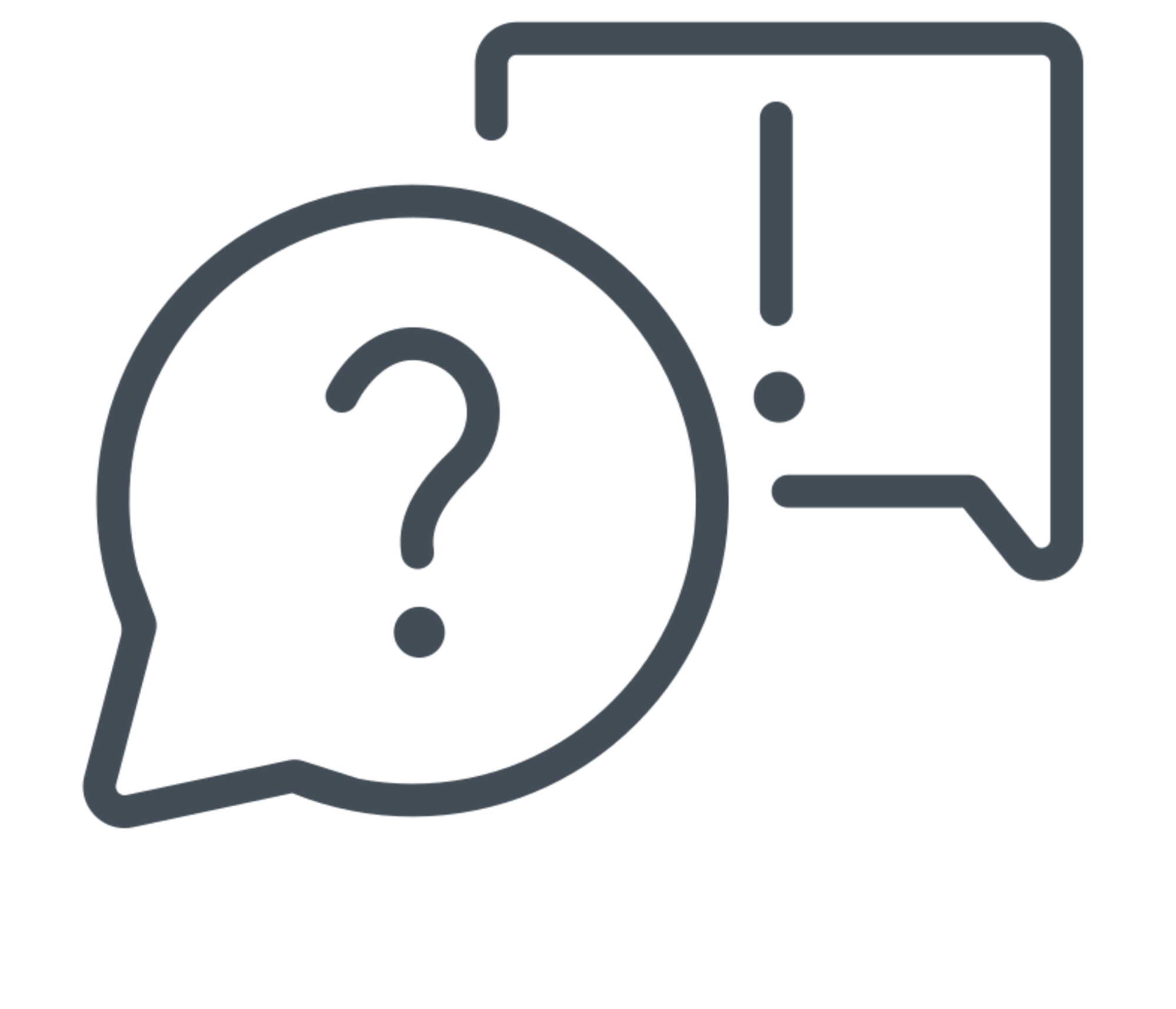 Frage- und Antwortsymbol, Icon für Kontakt